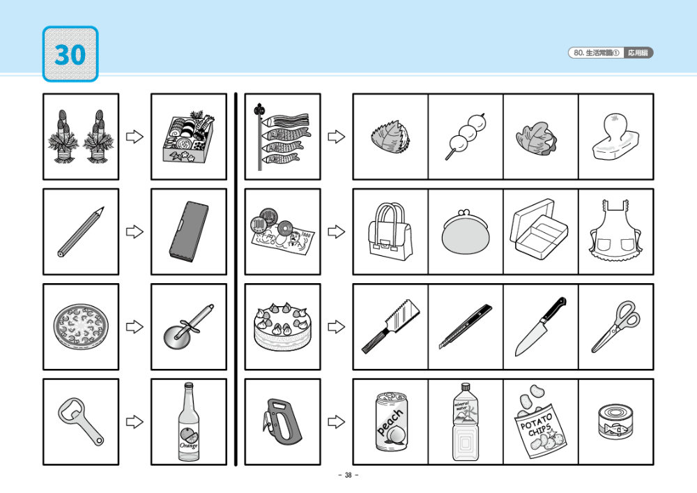 80 単元別ばっちりくんドリル 生活常識(1)(応用編)｜小学校受験 合格 