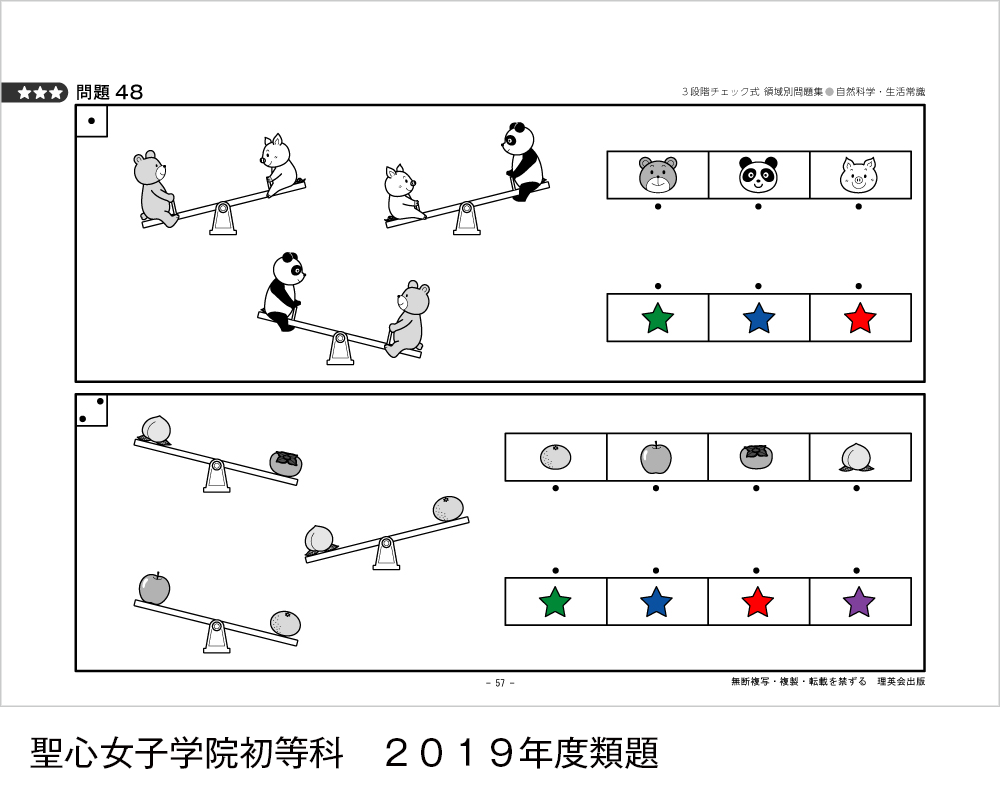 2019-2021年度 3段階チェック式 領域別問題集（自然科学・生活常識）